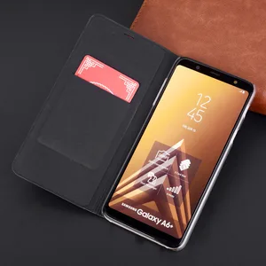 Кожаный чехол-книжка для Samsung Galaxy A6 2018 A 6 Plus A6plus SM A600 A605 A9 A7 A8 7 8 9 A8plus A8S A9S