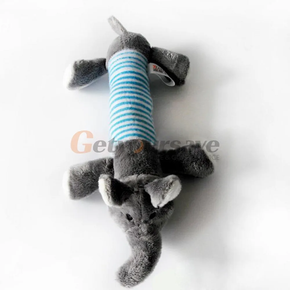 Милая игрушечная собака плюшевая Жевательная писк питомца игрушки для собак