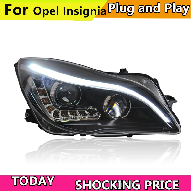 Car Styling For Buick Regal headlights For Opel Insignia head lamp led DRL front light Bi-Xenon Lens xenon HID KIT 2014-2016