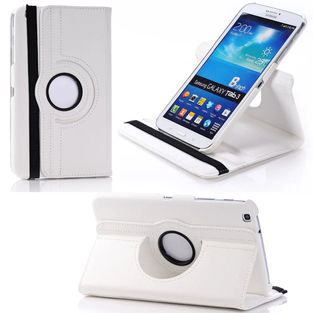Чехол для Samsung Galaxy Tab 3 8 &quot360 Вращающийся чехол из искусственной кожи 0 T310 T311 T315 SM