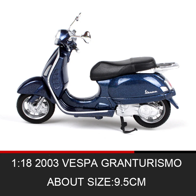 Модель мотоцикла Maisto 1:18 VESPA Piaggio 2003 granтуризм модель велосипеда база литые мото