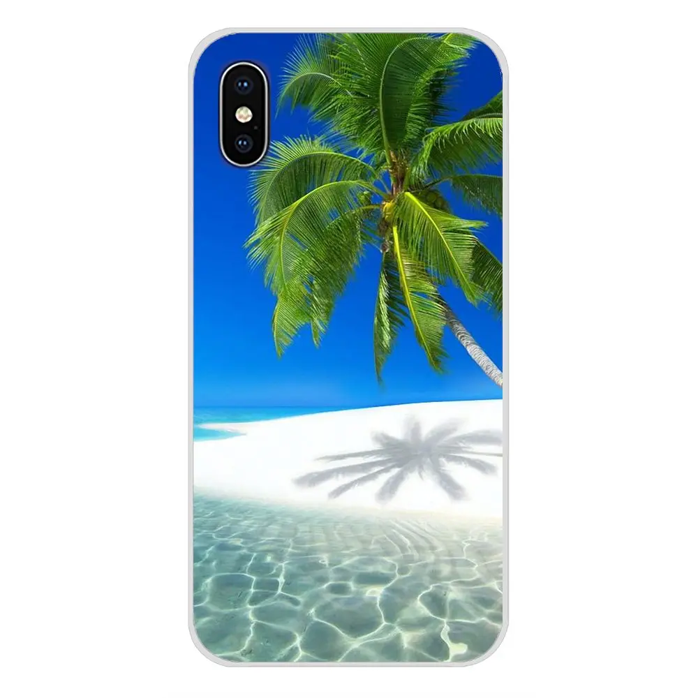 Scene at Sunset on sea Palm Tree For Xiaomi Mi6 A1 5X 6X Redmi Note 5 5A 4X 4A 4 3 Plus Pro pocophone F1 Accessories Shell Cases | Мобильные