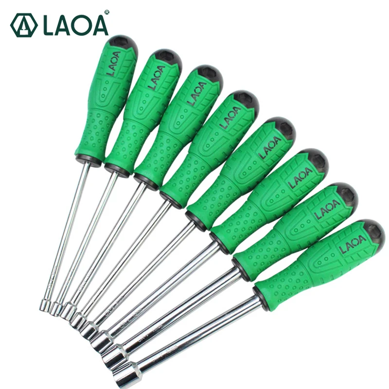 

LAOA Chrome-vanadium steel deep hole sleeve screwdriver hex socket wrench deepening socket screwdriver