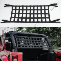 multifunctional car top roof storage hammock bed rest network cover accessories for jeep wrangler tj jk 2007 2017 car styling