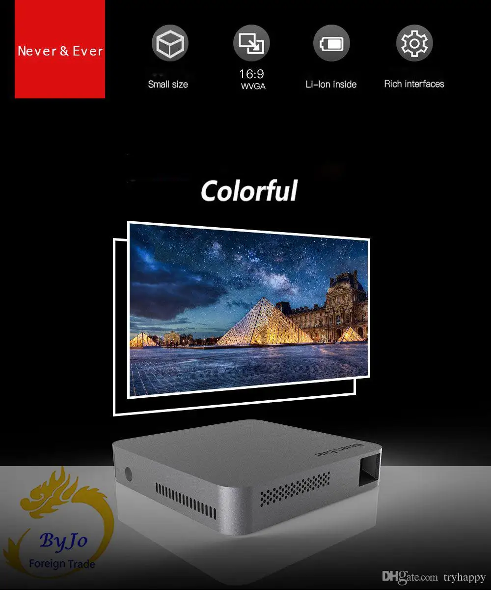 Оригинальный мобильный мини проектор UNIC S5 карманный домашний для кино