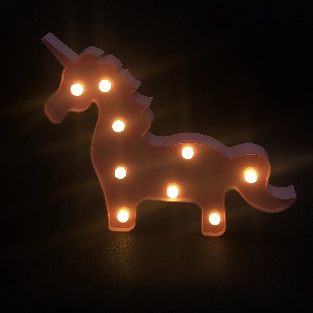 Новинка мультфильм Единорог светильник светодиодный ночник Детская Спальня Decor