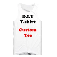 3d print diy custom design fashion men tank top fitness undershirt womens sexy vest drop shipping wholesalers for drop shipper