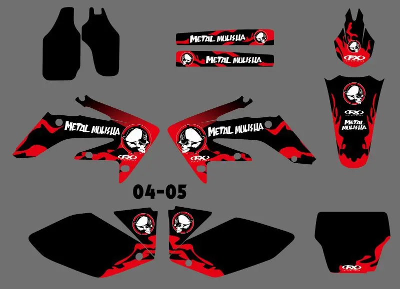 Графические и Фоновые наклейки наборы наклеек для Honda CRF250 CRF250R 2004 2005 CRF 250 250R R|sticker