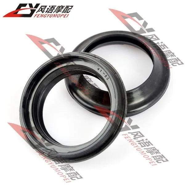 

For Yamaha XJR400 FZ400 Dragstar 400 Motorcycle Front shock absorber Dust cover Fork seals Cover 41X53 Free Shipping