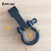 10 pcs scrub o shape alloy adjustable anchor shackle emergency rope survival paracord bracelet buckle for outdoor camping tools