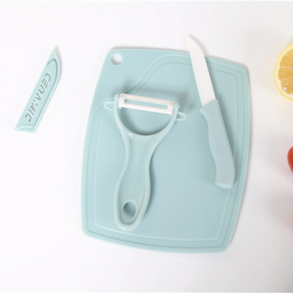 Керамические ножи кухонные 3 шт. набор керамических ножей + Овощечистка