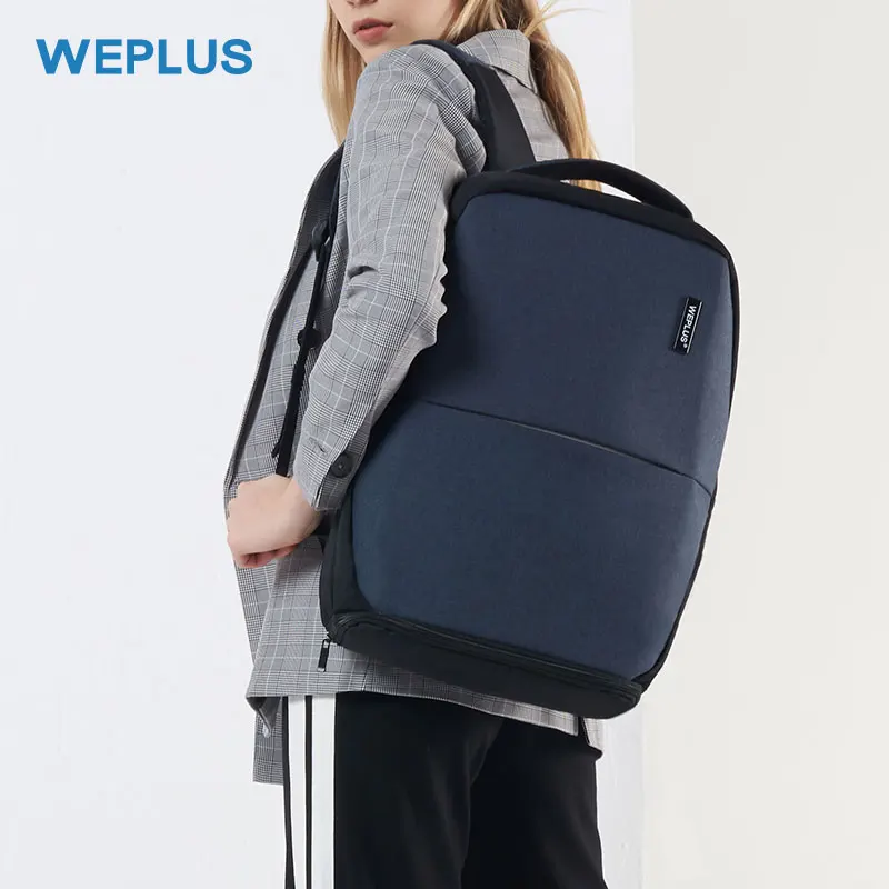 WEPLUS, 15,6 дюймов, рюкзак для ноутбука, мужской, многофункциональный, usb зарядка, рюкзак для мужчин и женщин, водонепроницаемый рюкзак для путешествий, Mochila, анти вор