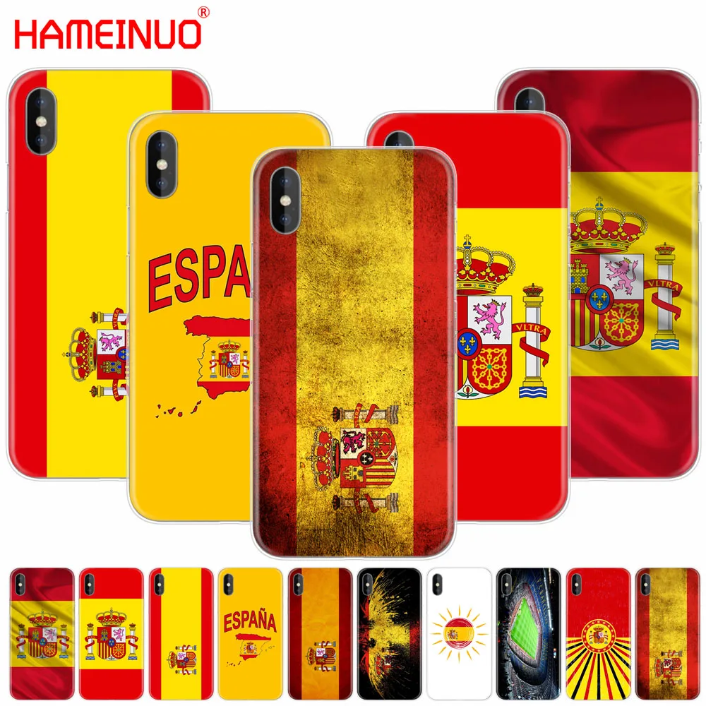 Чехол для мобильного телефона HAMEINUO с испанским флагом и iphone X 8 7 6 4 5 SE 5c 6s