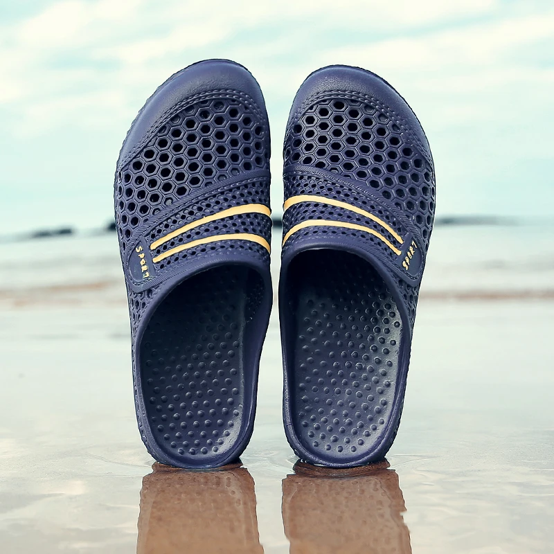 LoadingFunds EVA сабо мужские слипоны садовая обувь легкие пляжные сандалии для мужчин