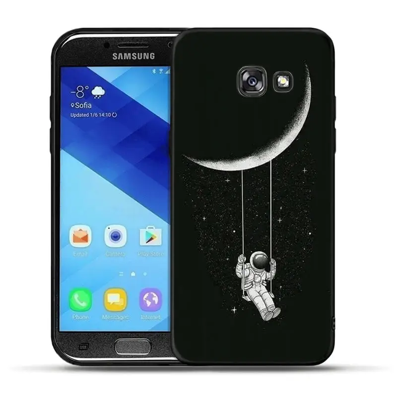 Звездное небо чехол для телефона Samsung Galaxy A30 A50 A3 A5 A6 A7 A8 2016 2017 плюс 2018 Мягкий