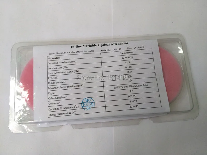 Jyttek Mechanical Variable Adustable Optical Singlemode 1270-1610nm FC/UPC Fiber Attenuator 0-60dB VOA | Мобильные телефоны и