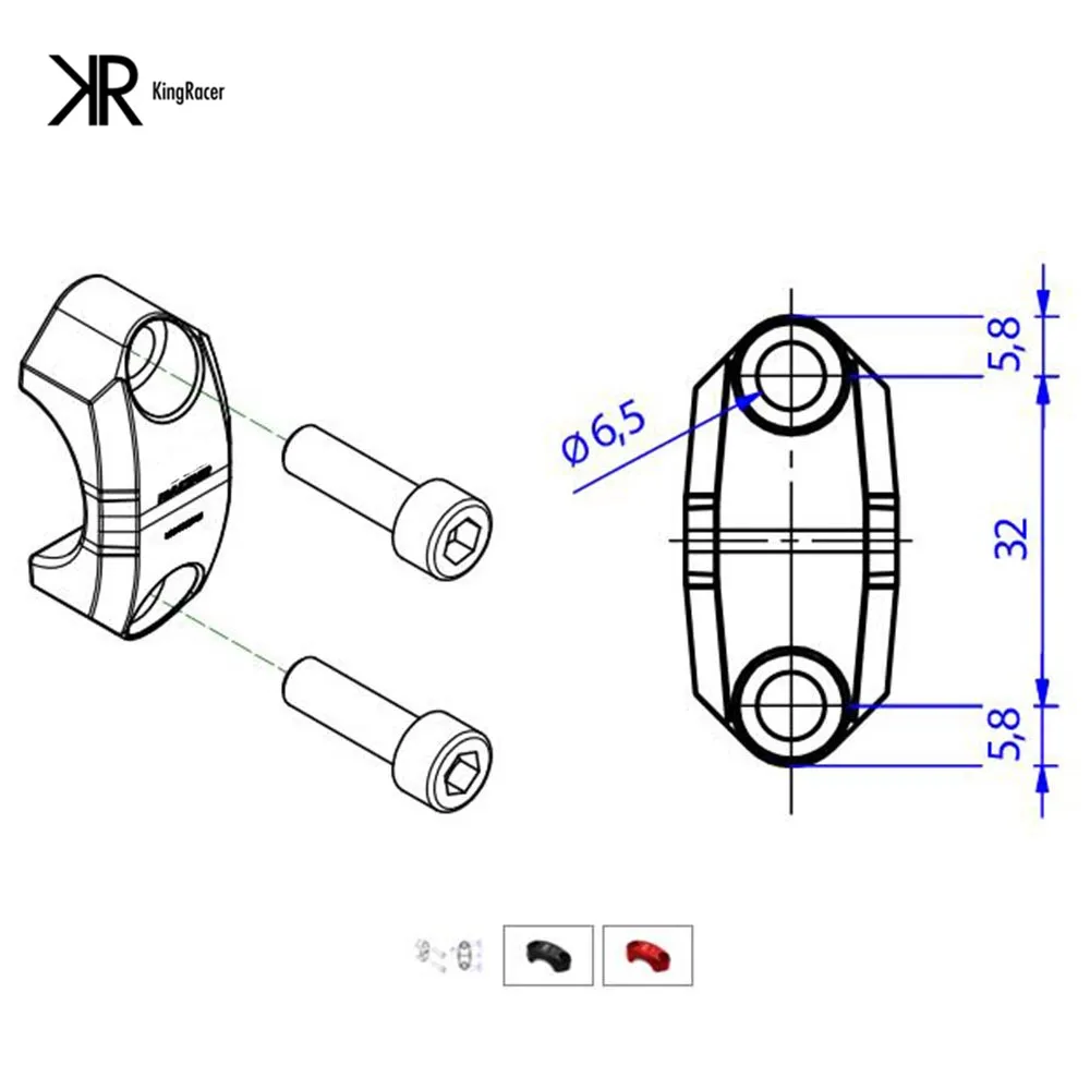 Универсальный зажим для главного цилиндра мотоцикла DTRAD BREMB0 CNC Racing Z900/800/1000 Z650 ZX-6R