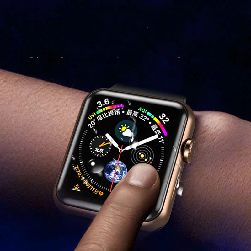 Suntaiho ТПУ полное покрытие HD защитная пленка для экрана Apple Watch серии 4 44 мм Защитная