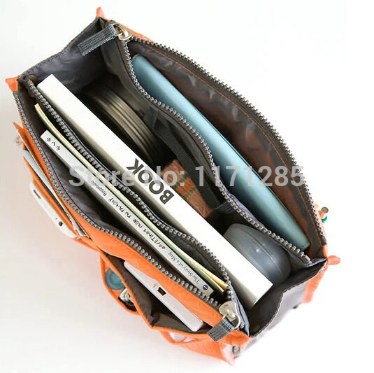 Bag In Double Zipper Portable Multifunctional Travel Pockets Handbag Storage Fadish Cosmetic Makeup Wash |