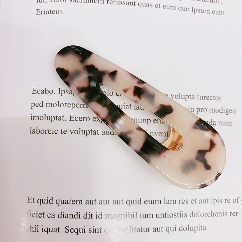 MuHan, 1 пара, модные корейские ацетатные прямоугольные шпильки, неправильный узор, заколка для волос для женщин, детей, аксессуары для волос, подарки для девочек
