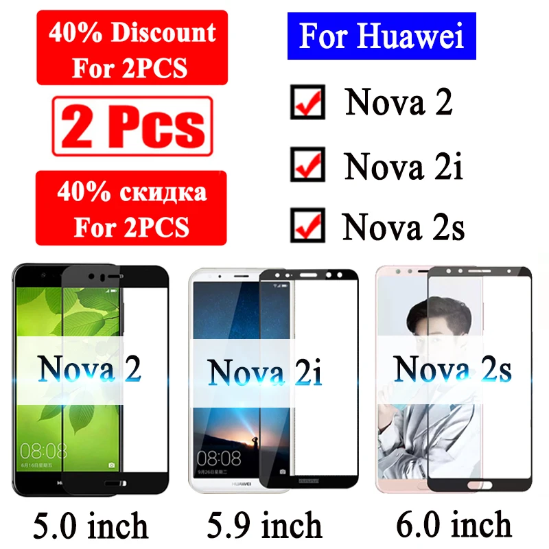 Защитное стекло для huawei nova 2i закаленное на nova2 2 защитный чехол телефона nov i s