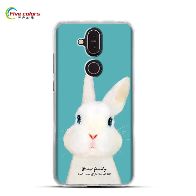 For Funda Nokia 7.1 Plus Case Cool Design Cartoon Print Shell Luxury Soft Silicone for X7 Phone Cases |