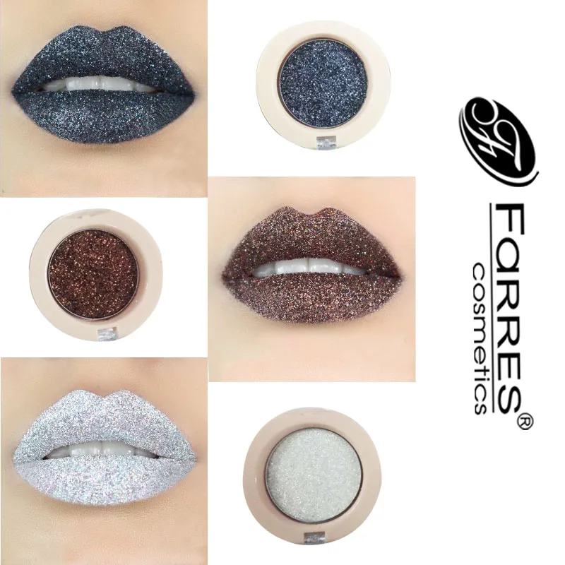 FARRES блеск Тени для век порошок водонепроницаемый один цвет Сияющие тени палитра