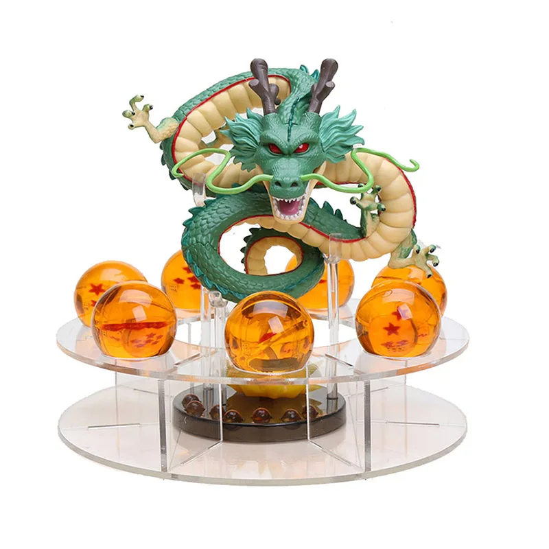 Японское аниме Shenron Shenlong зеленая металлическая Золотая Модель игрушка ПВХ