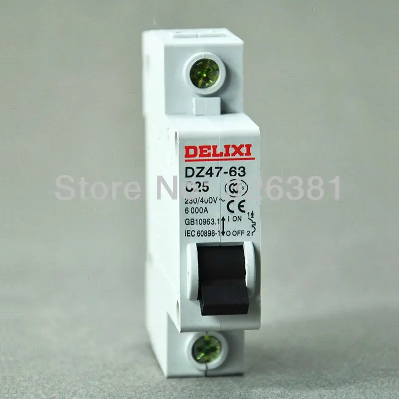 DZ47 63 C25 1P 16A AC230/400V бытовые мини автоматический воздушный выключатель Сделано в