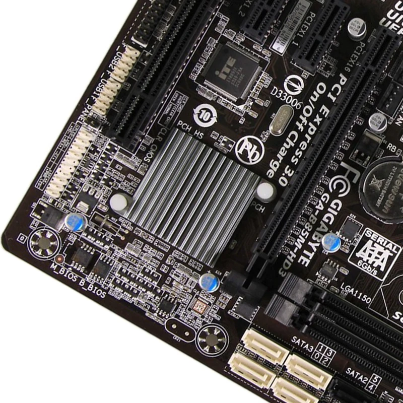 Настольная Материнская плата GIGABYTE GA B85M HD3 LGA1150 DDR3 i3 i5 i7 USB3.0 Micro ATX|Материнские платы|