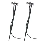 Садовый вертикальный распылитель с несколькими головками, с опорным стержнем и шлангом 47 мм, для сельскохозяйственного орошения, распылитель 360 градусов, 2 комплекта