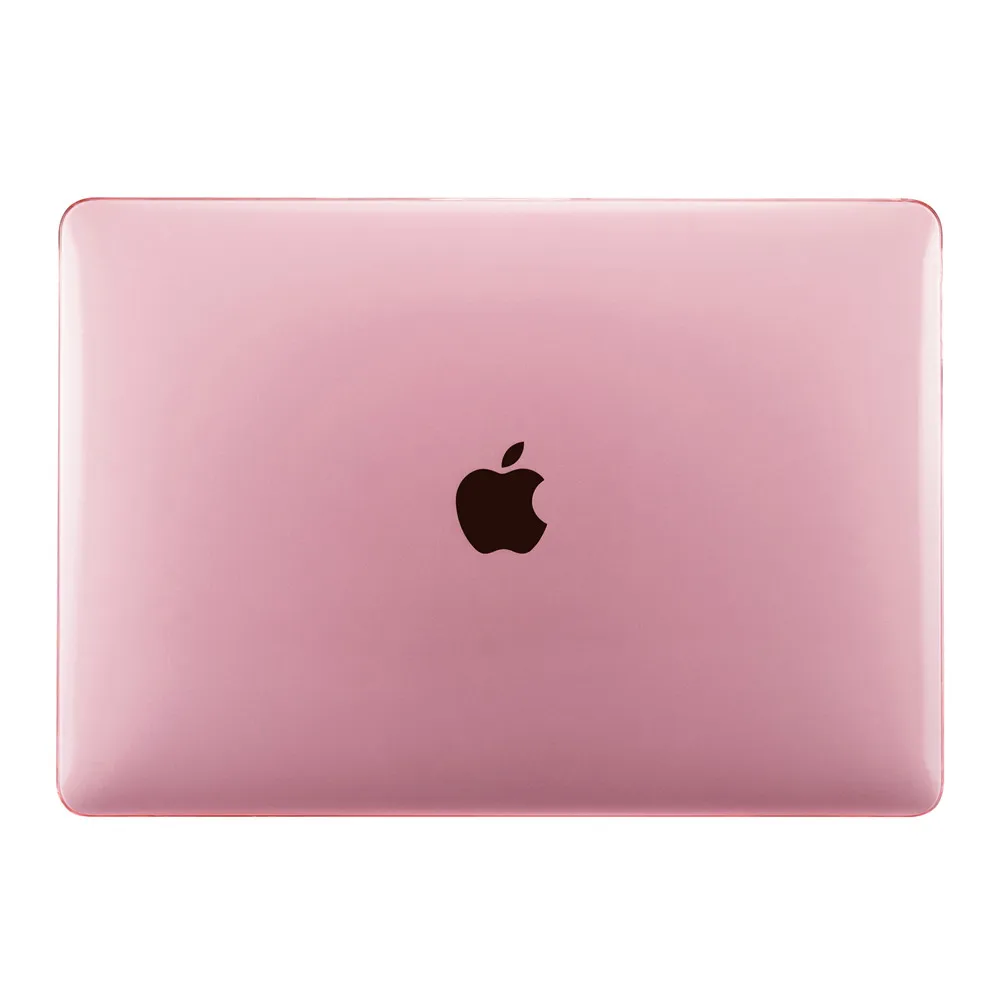 Pink Кристальный Жесткий Чехол для ноутбука Macbook pro Air retina 11 12 13 15 с сенсорной панелью для MacBook New Air 13 A1932 чехол EGYAL - Цвет: Pink