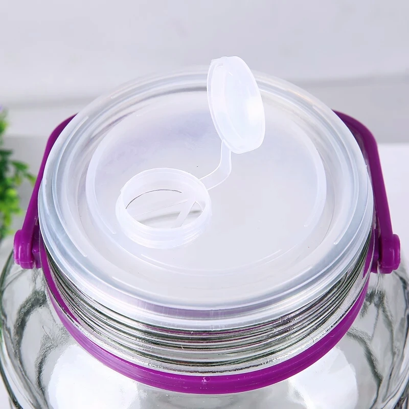 Новинка! Стеклянные крышки объемом 3 литра с винтажными фруктами. Крышки ручкой. 28