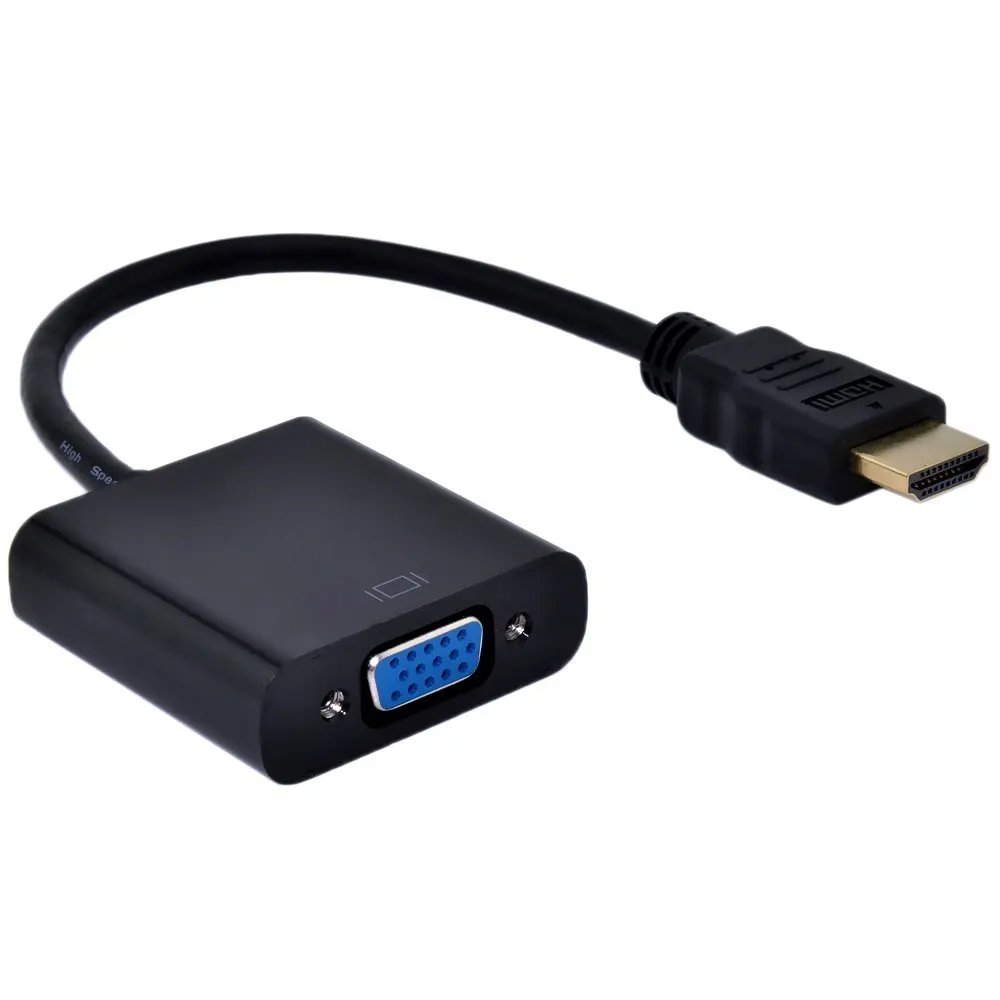 Высококачественный адаптер HDMI-VGA папа-мама преобразователь 1080P цифро-аналоговый