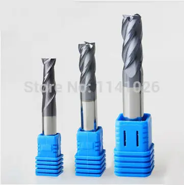 2f 1. 0*4*4*50 HRC50 карбидные концевые фрезы карбидная квадратная торцевая фреза