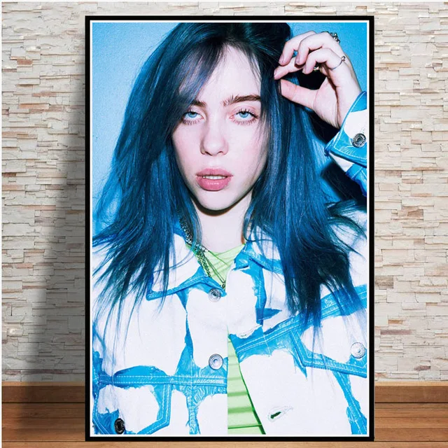 Скандинавские настенные художественные картины на холсте Billie Eilish плакат певица звезда Модульная картина Hd рисунок украшение дома для гостиной - Цвет: Nordic ZZ13084-13