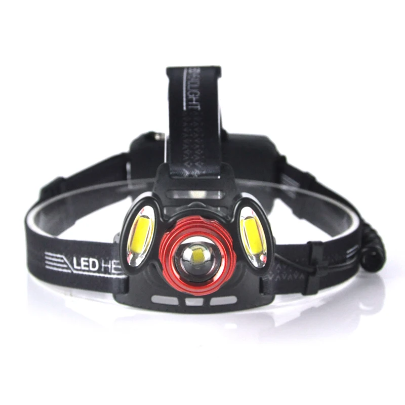 BORUiT XQ-150 3000LM T6 COB светодиодный фары 4-Режим масштабирования Перезаряжаемые Головной фонарь кемпинг фонарь на 18650 Батарея