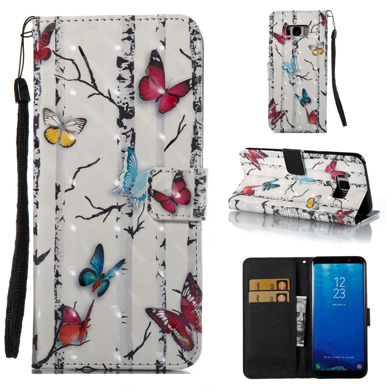 Кожаный флип-чехол из мягкого ТПУ для телефона силиконовый чехол Samsung Galaxy S5 S6 S7 Edge