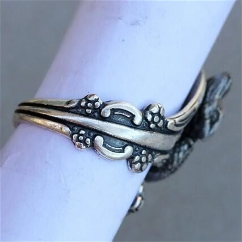 Прямая поставка винтажные кольца регулируемые в виде русалки Женское кольцо