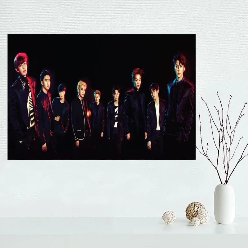 Exo пользовательские холст постер украшение дома Ткань Холст Картина стене плакат