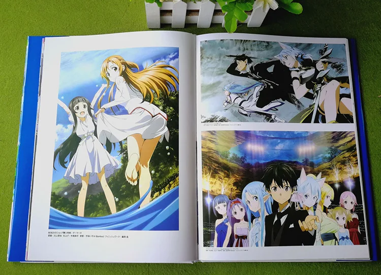 Меч искусство онлайн Сан Арт КНИГА Kirito Yuuki Asuna Fanart каталог брошюры иллюстрации