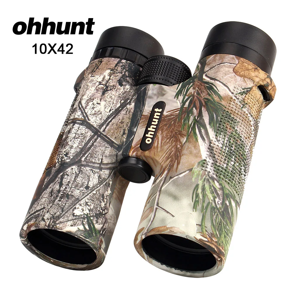 Ohhunt 10X42 бинокулярный охотничий прицел водонепроницаемый телескоп Камуфляжный мощный армейский HD