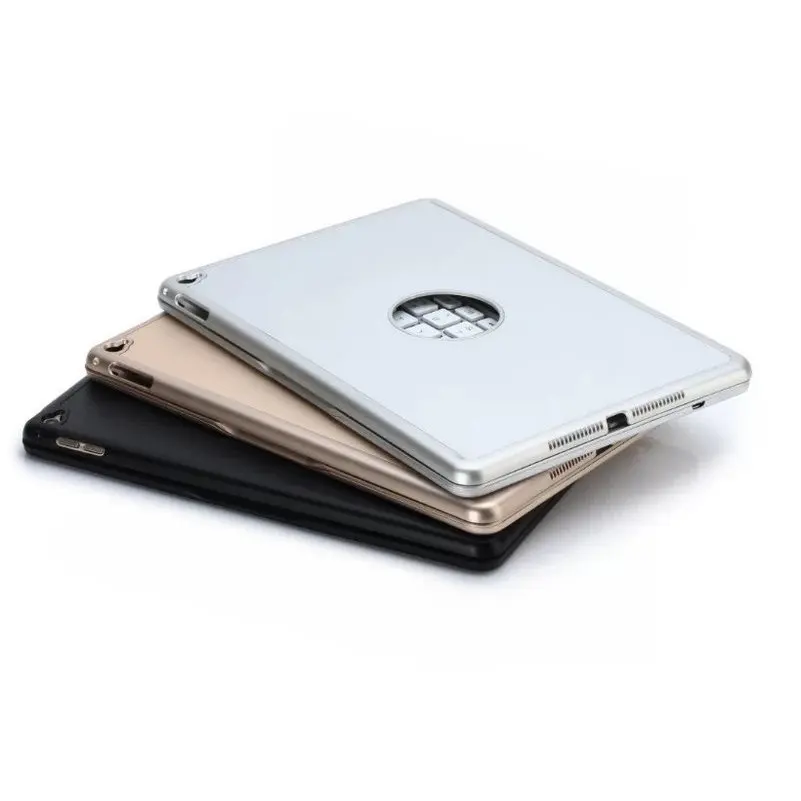 Роскошный Ультратонкий светящийся Bluetooth клавиатура Metel с чехлом для планшета