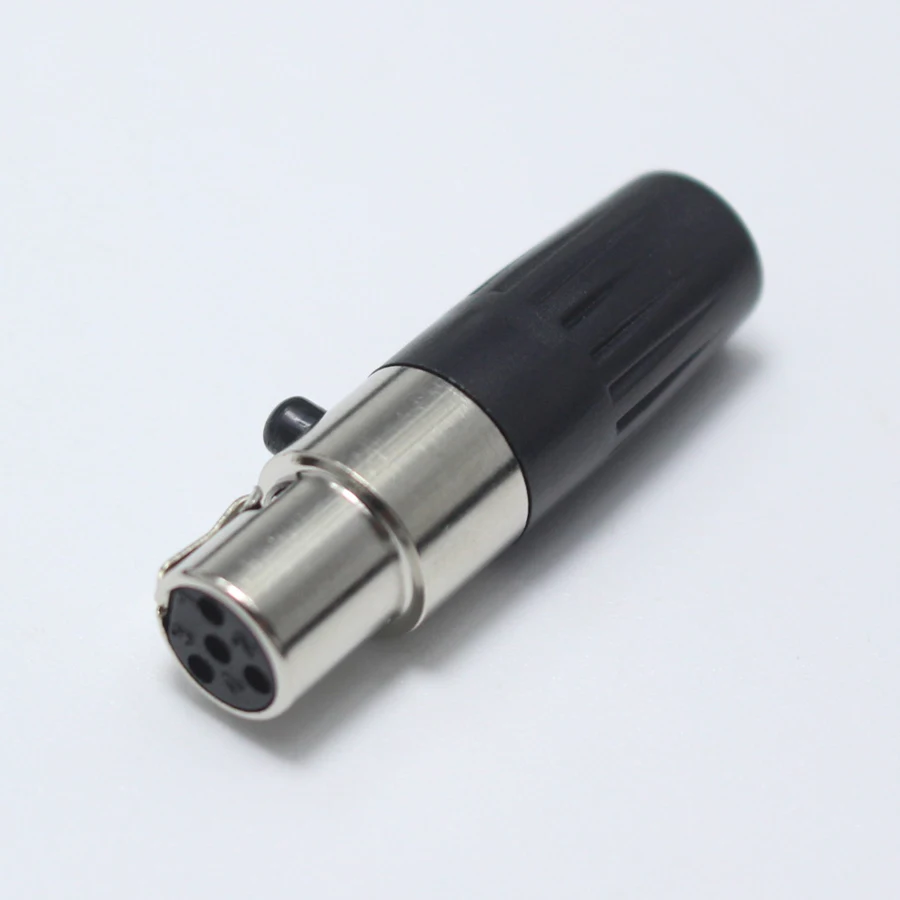 1 компл. Mini XLR 4 Pin штекер + гнездо P Аудио Микрофон монтаж шасси самоблокирующийся