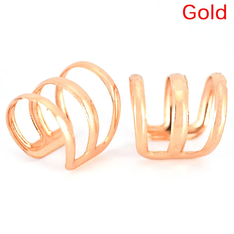 

2 PCS 1.5 CM Adjustable Dreadlock Beads Tube Ring for Braids Hair Beads Braid Cuff Clip Cute