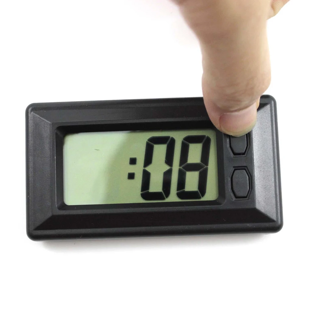 1 шт. Car Clock часы электронные часы приборной панели автомобиля ЖК-дисплей Экран на открытом воздухе цифровые часы время самоклеющаяся автомобильные аксессуары