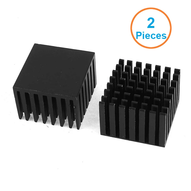 28X28X20 En-Labs 2 шт анодированный черный алюминиевый радиатор 28x28x20 мм Электронный кулер радиатор теплоотвод для Northbridge Southbridge чип - Цвет лезвия: 28X28X20