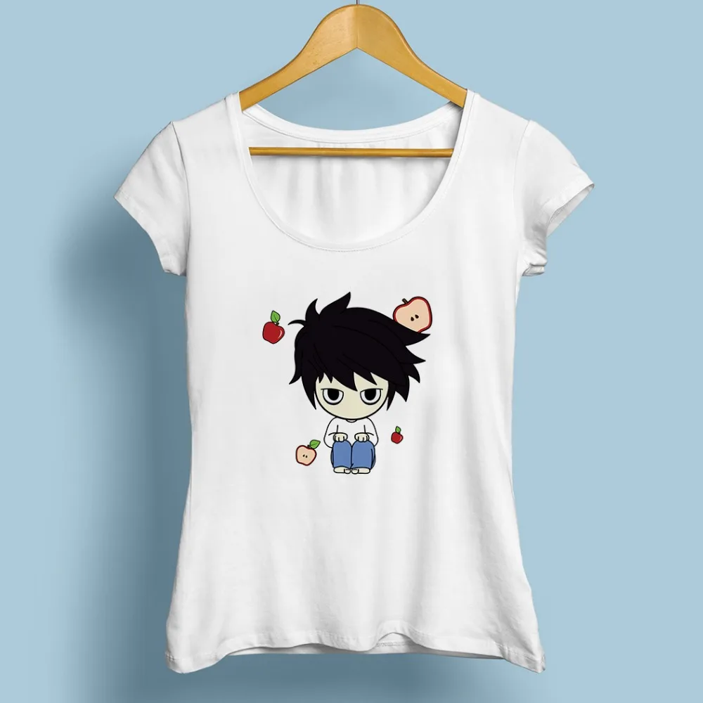 Шинигами любовь яблоки Футболка женская JOLLYPEACH новый бренд белая Повседневная