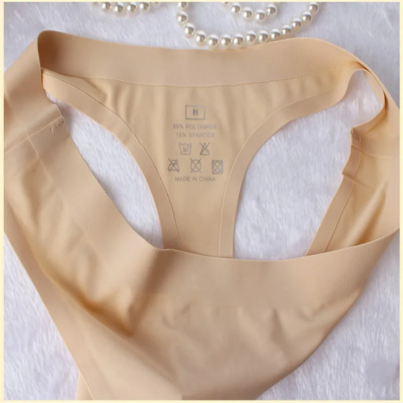 LeafMeiry пикантные Для женщин трусики-стринги больших Размеры M-XXL бесшовные стринги