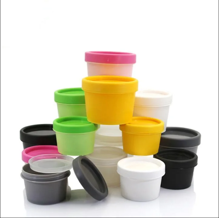 

20 PCS Free Shipping 50 100 G Pink Black Yellow Plastic Cans For Spices Storage Butter Mask Cream Sample Bank Pack Containers